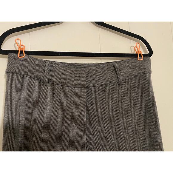 J. Jill Stretch Herringbone Gray Wide Leg Trouser Pants 10P Work Office Career - Picture 3 of 11